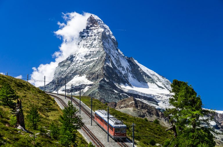 The,Gornergratbahn,Is,A,9,Km,Long,Gauge,Mountain,Rack