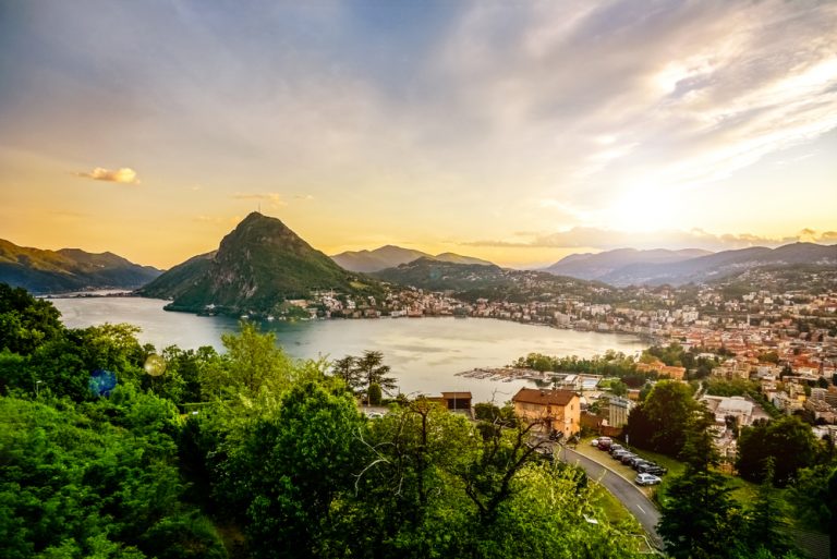 View,Over,Lugano,And,Lugano,Lake,,Switzerland